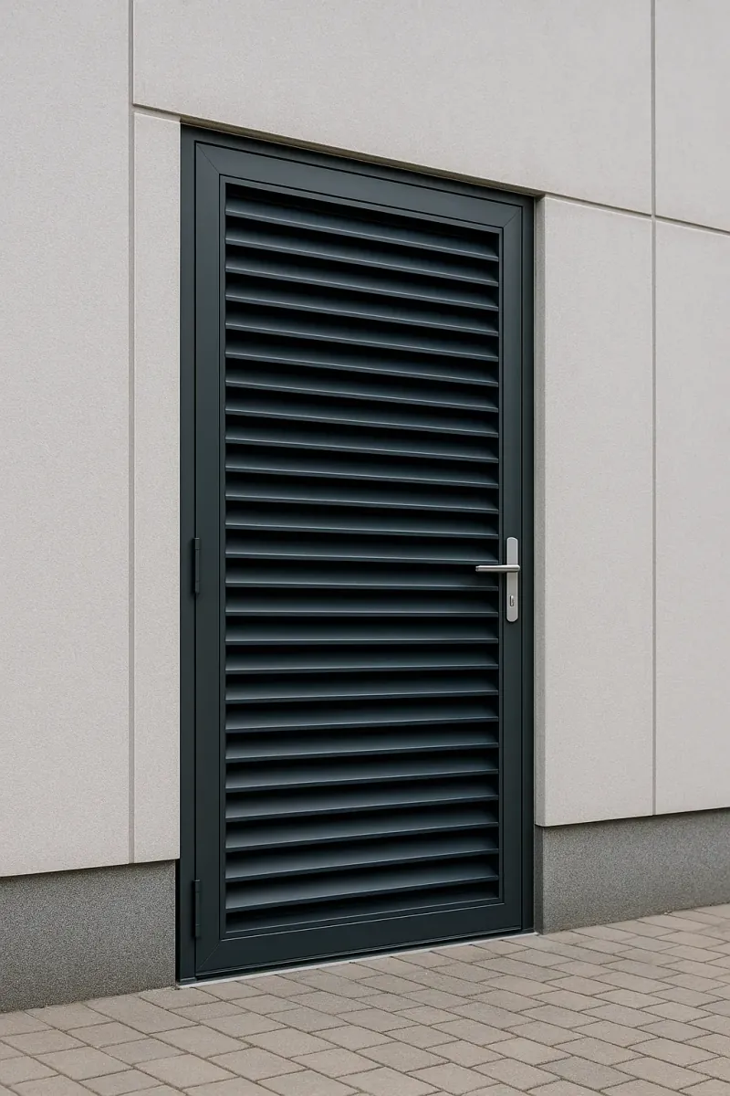 steel louvred doors - professional steel doors available in Reading from UK manufacturers